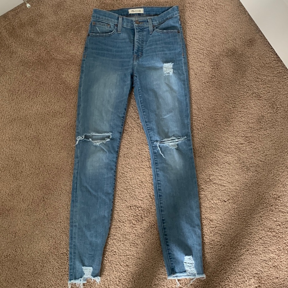 Madewell 9” High Rise Skinny.